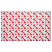 Tissu Coeurs rouges, texte, "aime-toi". (Fat Quarter)