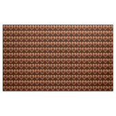 Tissu Coeurs satinés en Brown de chocolat (Yard)