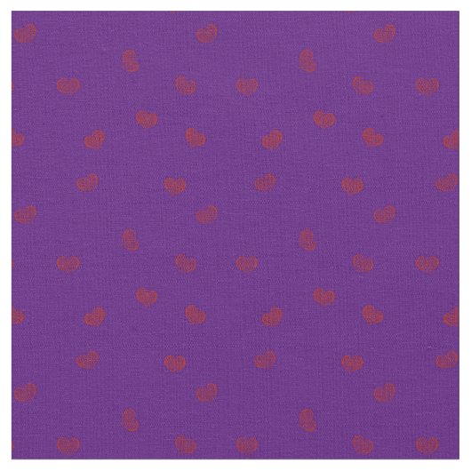 Tissu Coeurs sur pourpre | Saint Valentin (Fermer)