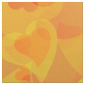 Tissu Coeurs tombants Orange (Fermer)