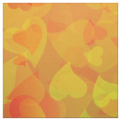Tissu Coeurs tombants Orange (Échantillon)