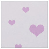 Tissu Coeurs violets éparpillés sur couleur Lilac clair (Fermer)