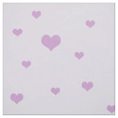 Tissu Coeurs violets éparpillés sur couleur Lilac clair (Échantillon)