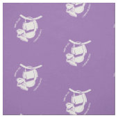 Tissu Coffee Sloth (blanc) (Échantillon)