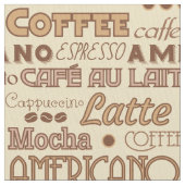 Tissu Coffee Words Fabric (fermé)