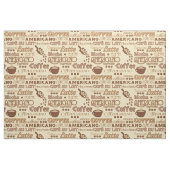 Tissu Coffee Words Fabric (Fat Quarter)