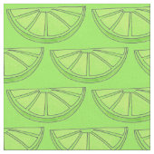 Tissu Coies de tranche de citron vert (Fermer)