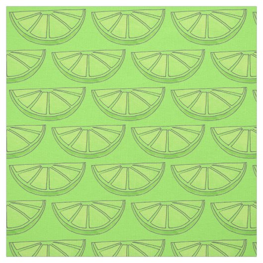 Tissu Coies de tranche de citron vert (Échantillon)