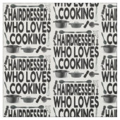 Tissu Coiffeur aime la Cuisine (Échantillon)