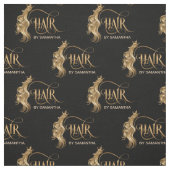 Tissu coiffeur coiffeuse coiffeuse cheveux ciseaux perru (Échantillon)