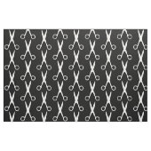 Tissu Coiffeur salon ciseaux blancs noir motif (Fat Quarter)