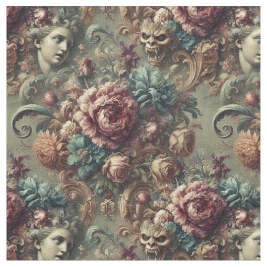 Tissu Colère affectueuse - Carrelage classique victorien (Fermer)