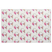 Tissu Colibri avec la fleur fuchsia (Fat Quarter)