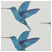 Tissu Colibri bleu (Détail)
