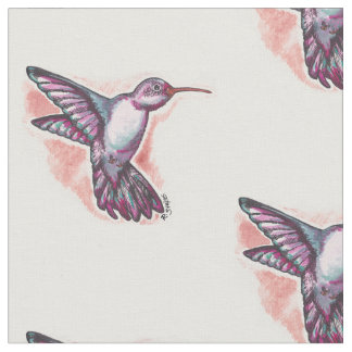 Tissu Colibri d'aquarelle