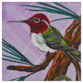 Tissu Colibri de Ruby Throat (Fermer)