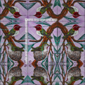 Tissu Colibri de Ruby Throat (Carreau)