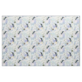 Tissu Colibri et fleurs blanches (Fat Quarter)