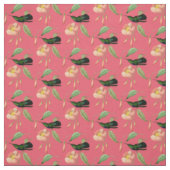Tissu Colibri vert vintage (Échantillon)