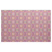 Tissu Collage abstrait de mandarine et de rose (Yard)