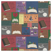 Tissu Collage de livres (Fermer)