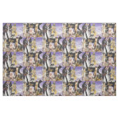 Tissu Collage mignon 4 de chat (Fat Quarter)