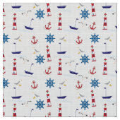 Tissu Collage nautique (Fermer)