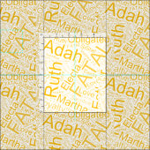 Tissu Collage OES Jaune (Carreau)