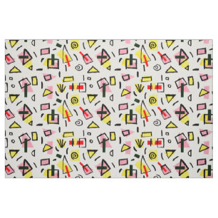 Tissu Collage papier et peinture