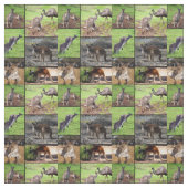 Tissu Collage photo de Kangaroo, (Échantillon)