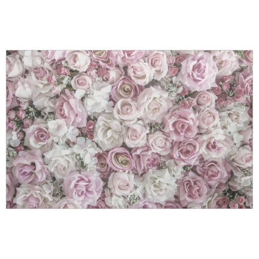 Tissu - Collage Rose victorien (Yard)
