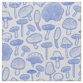 Tissu Collage tiré par la main de champignons (fermé)