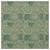 Tissu Collection Mandala Gold Green (Échantillon)