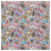 Tissu College Dynamic Art Urban Graffiti motif (Échantillon)