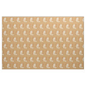 Tissu Collie Dog, Feuilles d'automne (Yard)