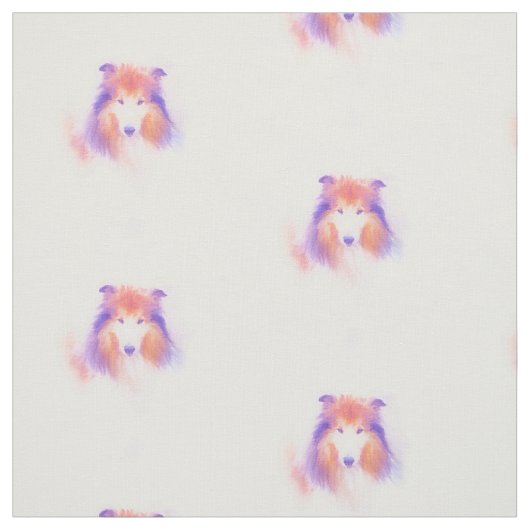 Tissu Collie rugueuse peinte (Échantillon)