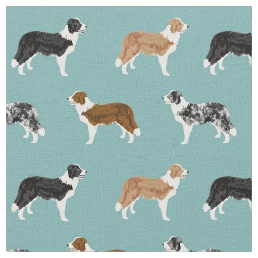 Tissu collier frontalier chiens animaux de compagnie ble (Fermer)