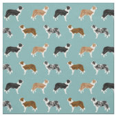 Tissu collier frontalier chiens animaux de compagnie ble (Échantillon)