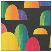 Tissu Collines peintes - Noir (Fermer)