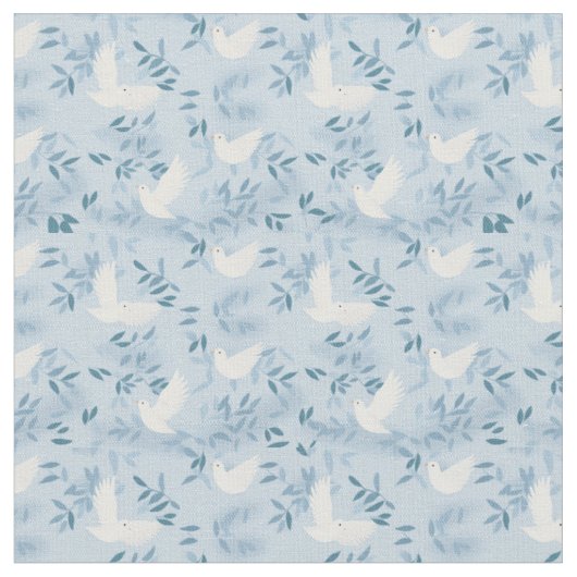 Tissu Colombe oiseau bleu (Fermer)