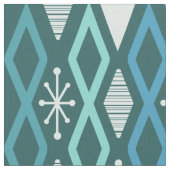 Tissu Colonnes Diamond de l'âge atomique Turquoise (Fermer)