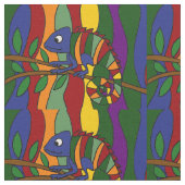 Tissu coloré d'art abstrait de caméléon (Fermer)