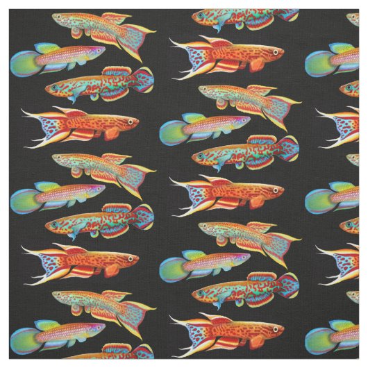 Tissu coloré de Killifish d'aquarium (Échantillon)