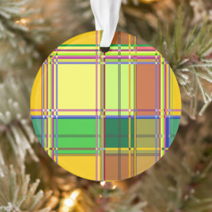 Tissu coloré des Caraïbes Madras Tartan