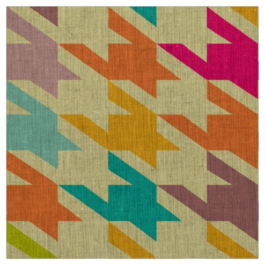 Tissu Coloré Houndstooth Motif sans couture (Échantillon)