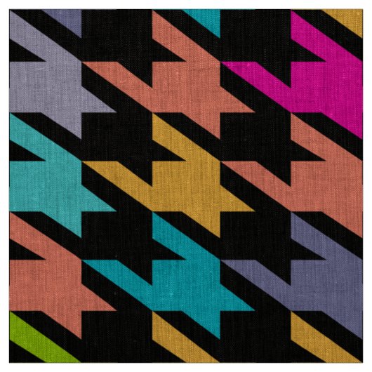 Tissu Coloré Houndstooth motif sans couture (Échantillon)