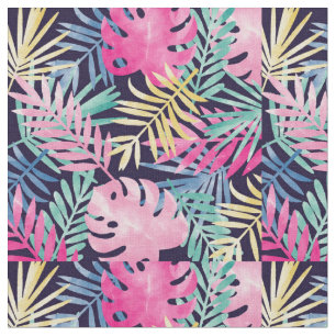 Tissu Coloré lumineux Folio tropical unique