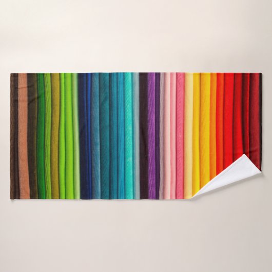 Tissu coloré textile (Serviette de bain)