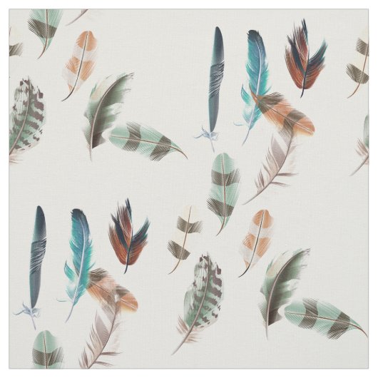 Tissu Colored feathers (Échantillon)