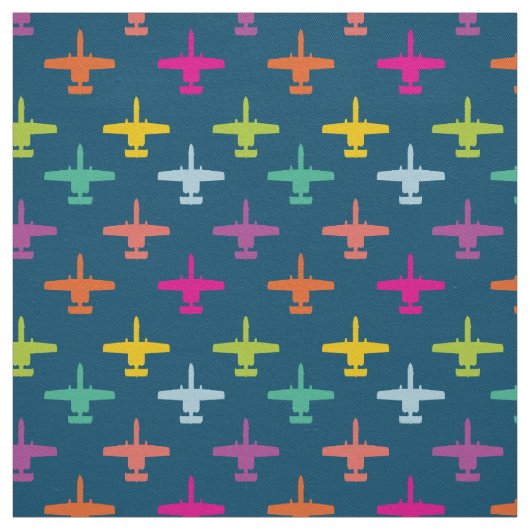 Tissu Colorful A-10 Warthog Attaque Jet Motif Candy (Échantillon)